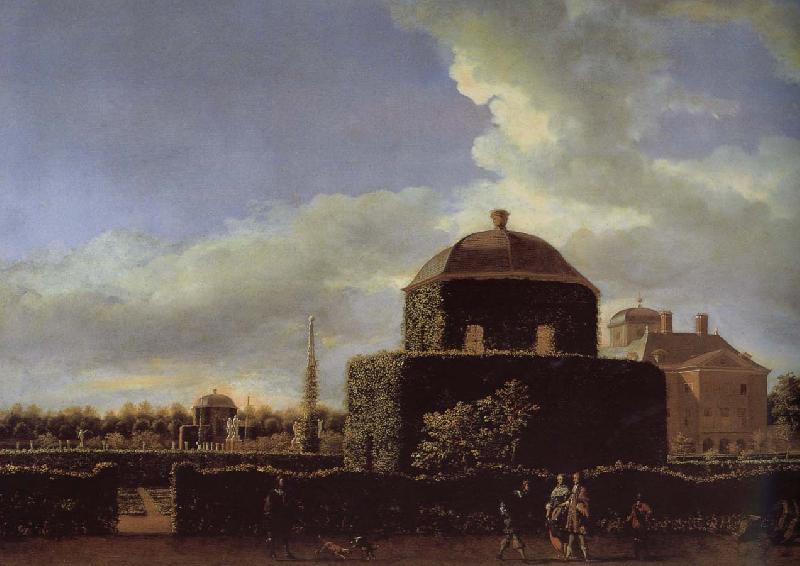Jan van der Heyden Side of Castle Garden oil painting image